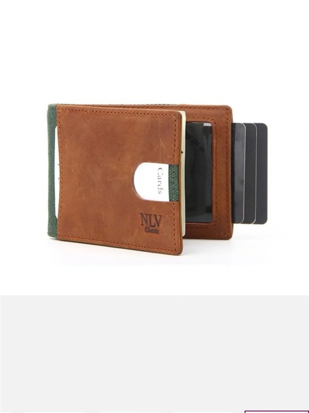 Classic Brown & Green Men’s Key & Card Holder Wallet